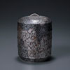 Mokume-gane Mizusashi (water jar)